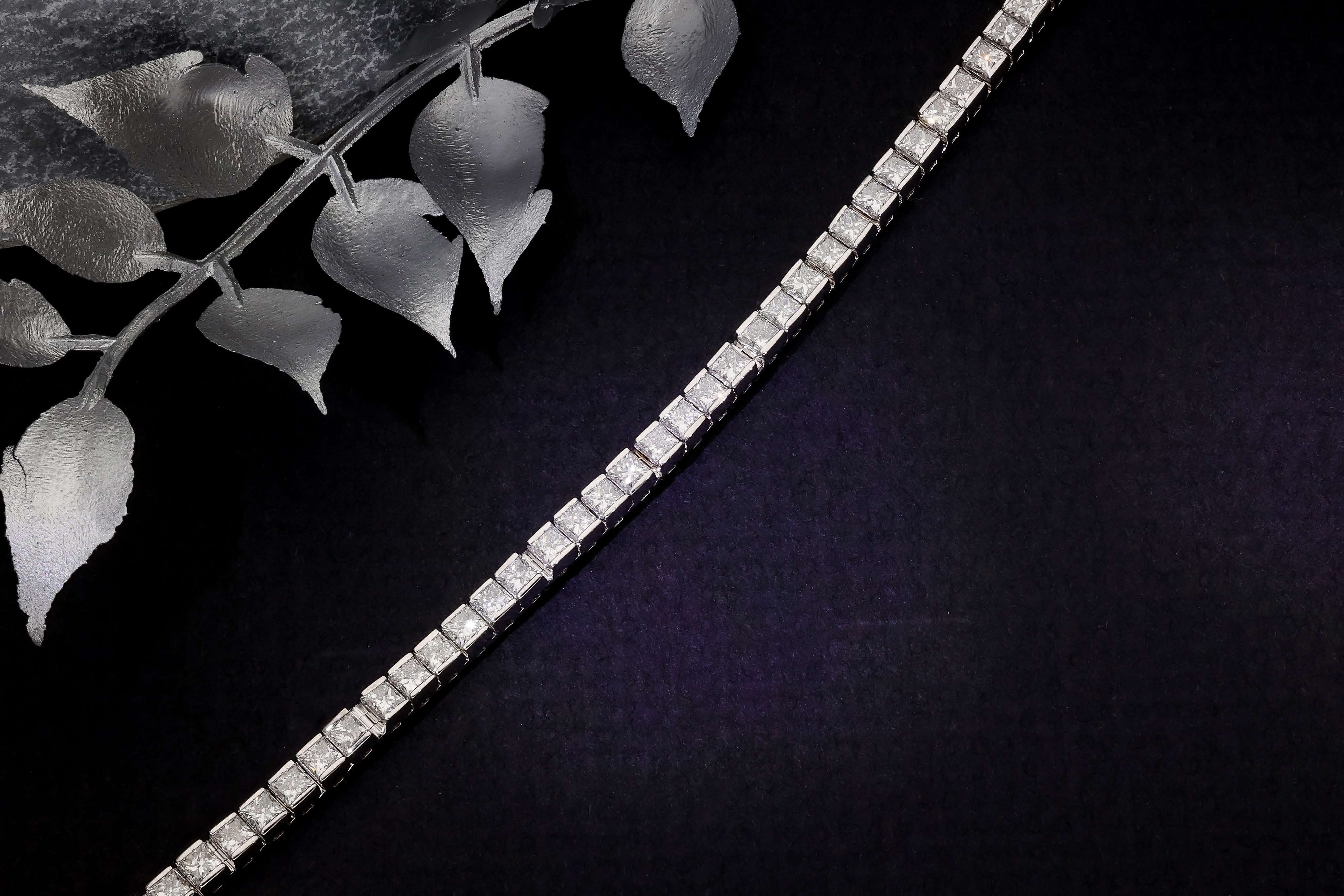 White Gold Diamond Tennis Bracelet Diamond Jewellery