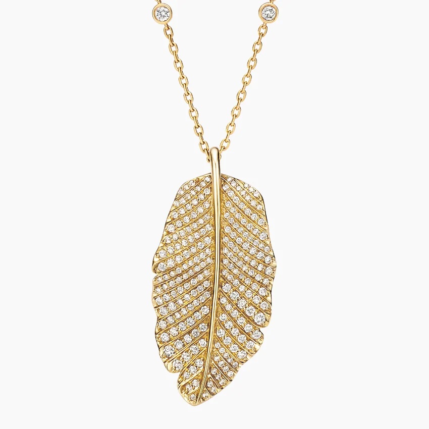 Ethereal Foliage Pendant Diamond Jewellery