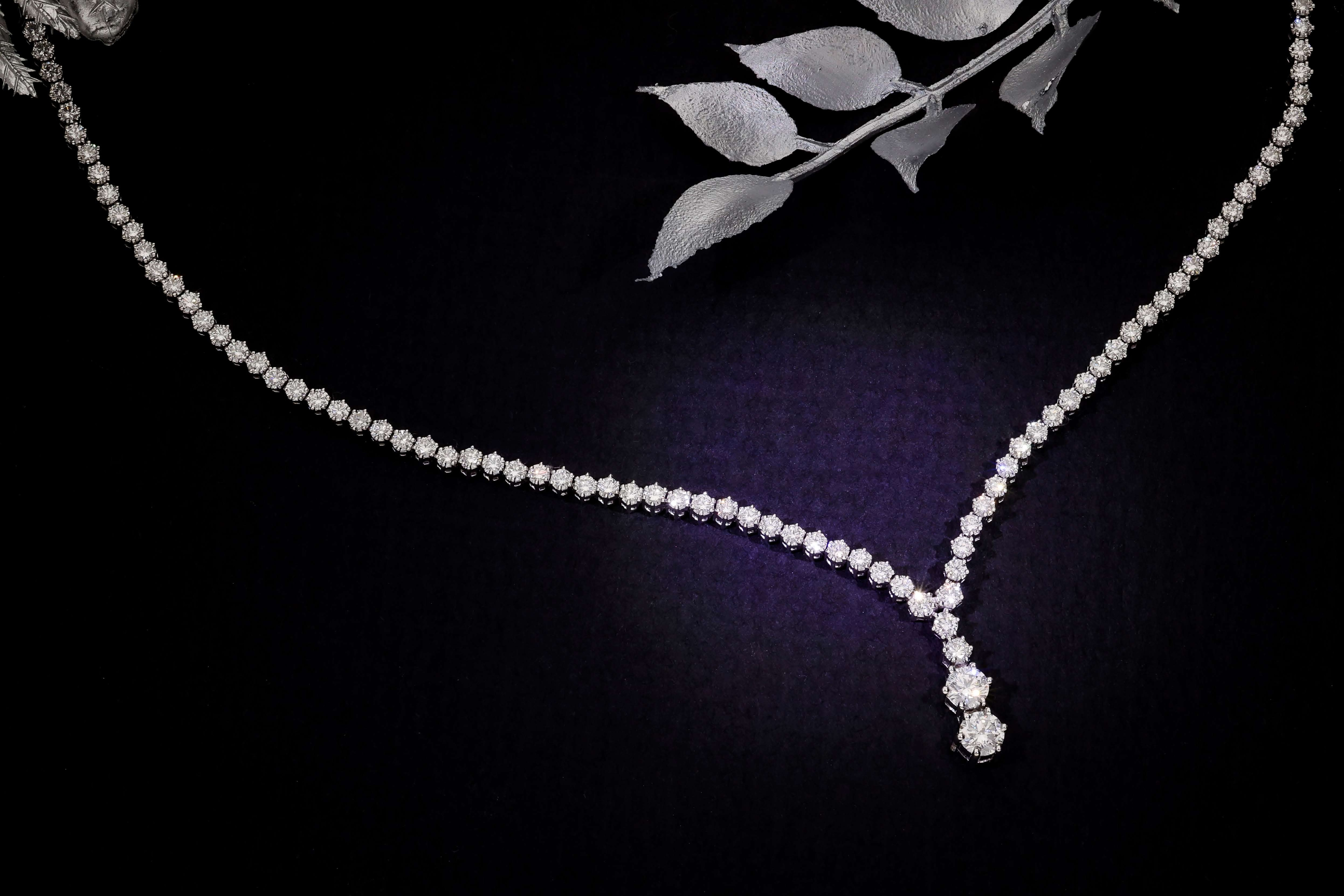 Classy elegant diamonds necklace Diamond Jewellery