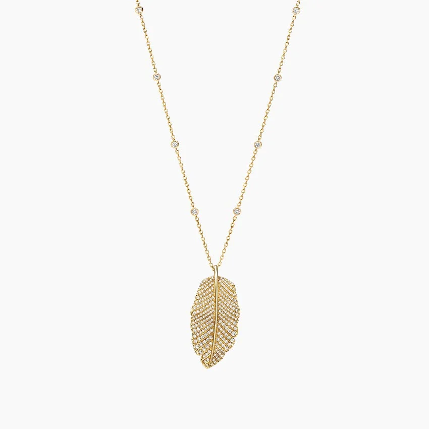 Ethereal Foliage Pendant Diamond Jewellery