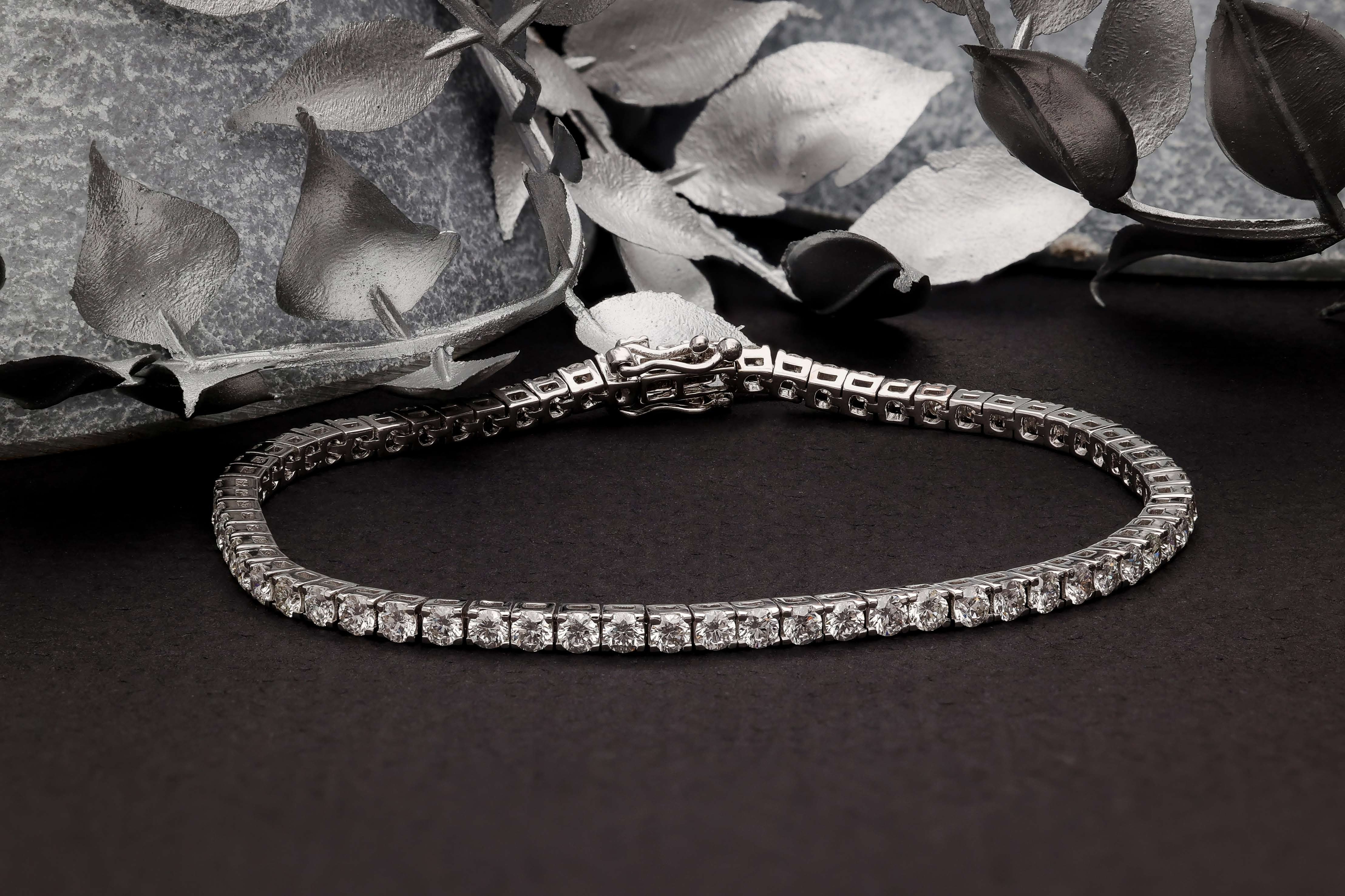 White Gold Diamond Tennis Bracelet Diamond Jewellery