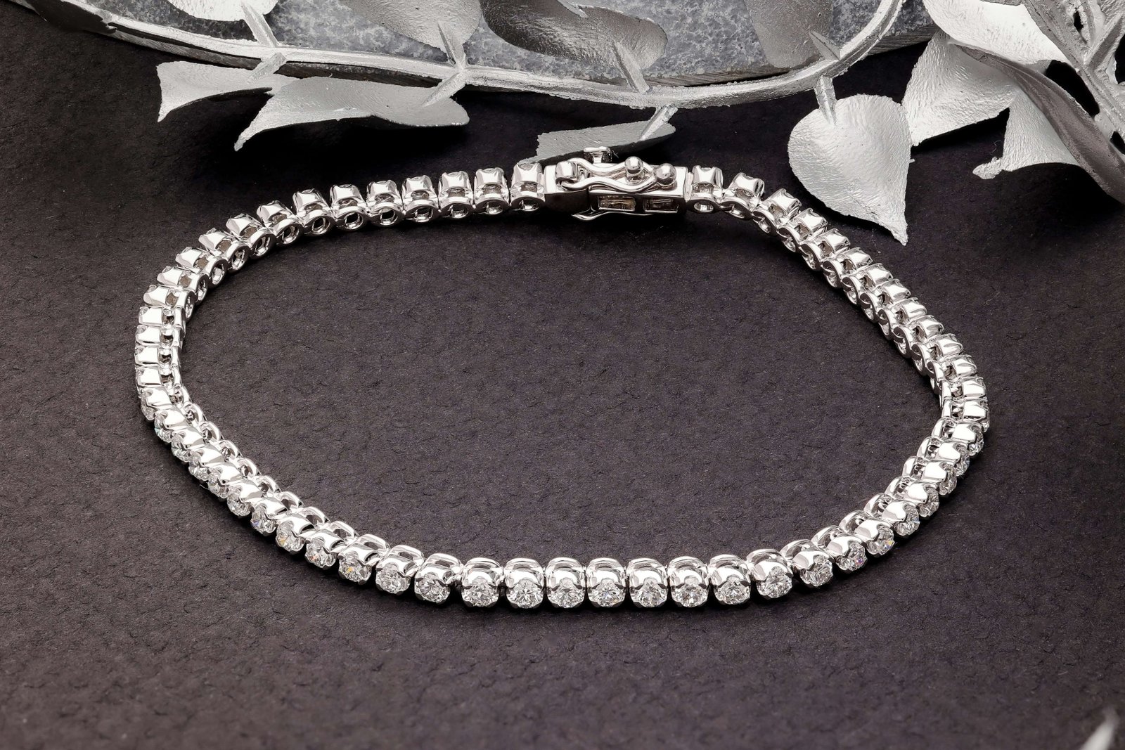 White Gold Diamond Tennis Bracelet  Diamond Jewellery