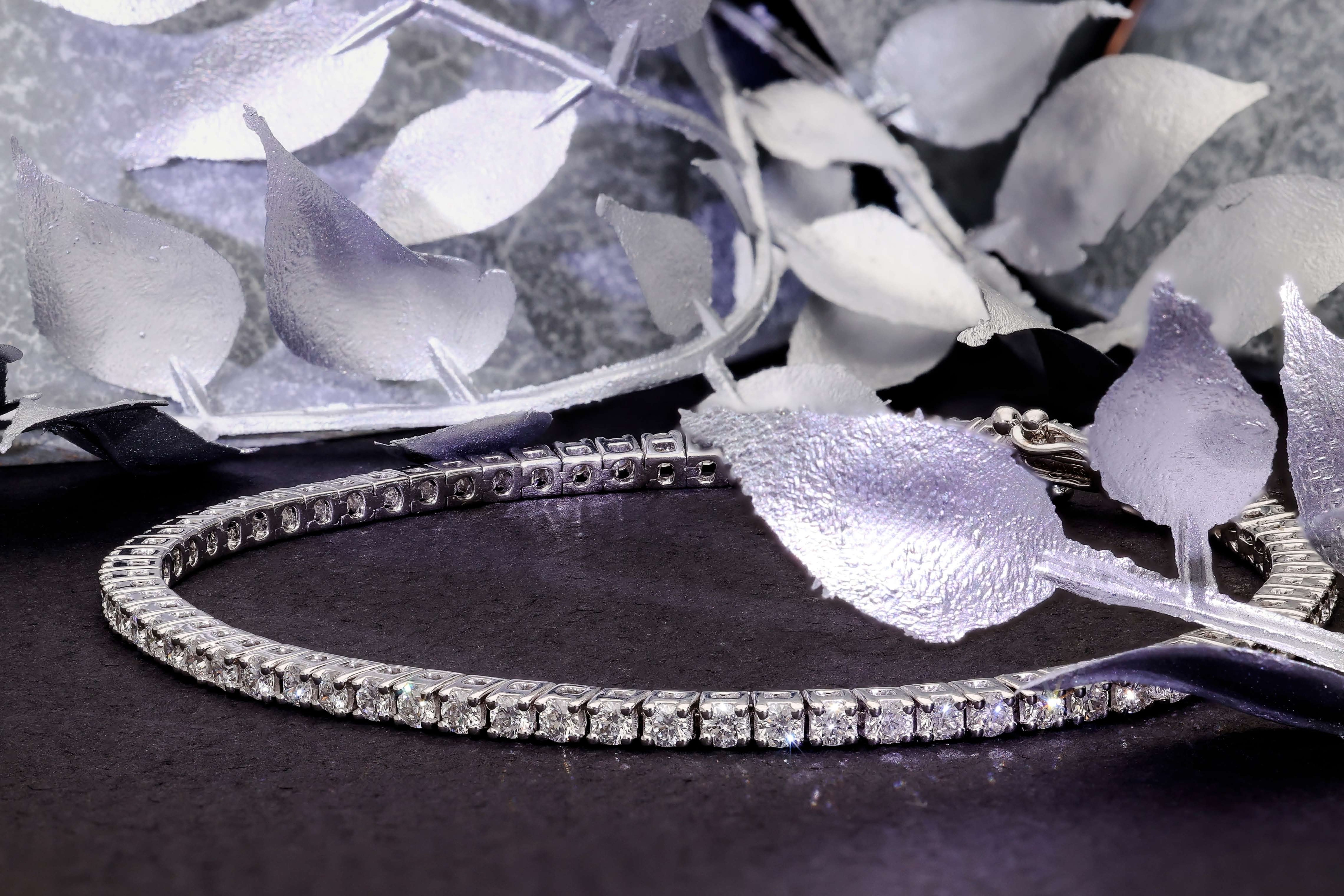 Classic Solitaire Tennis Bracelet Diamond Jewellery