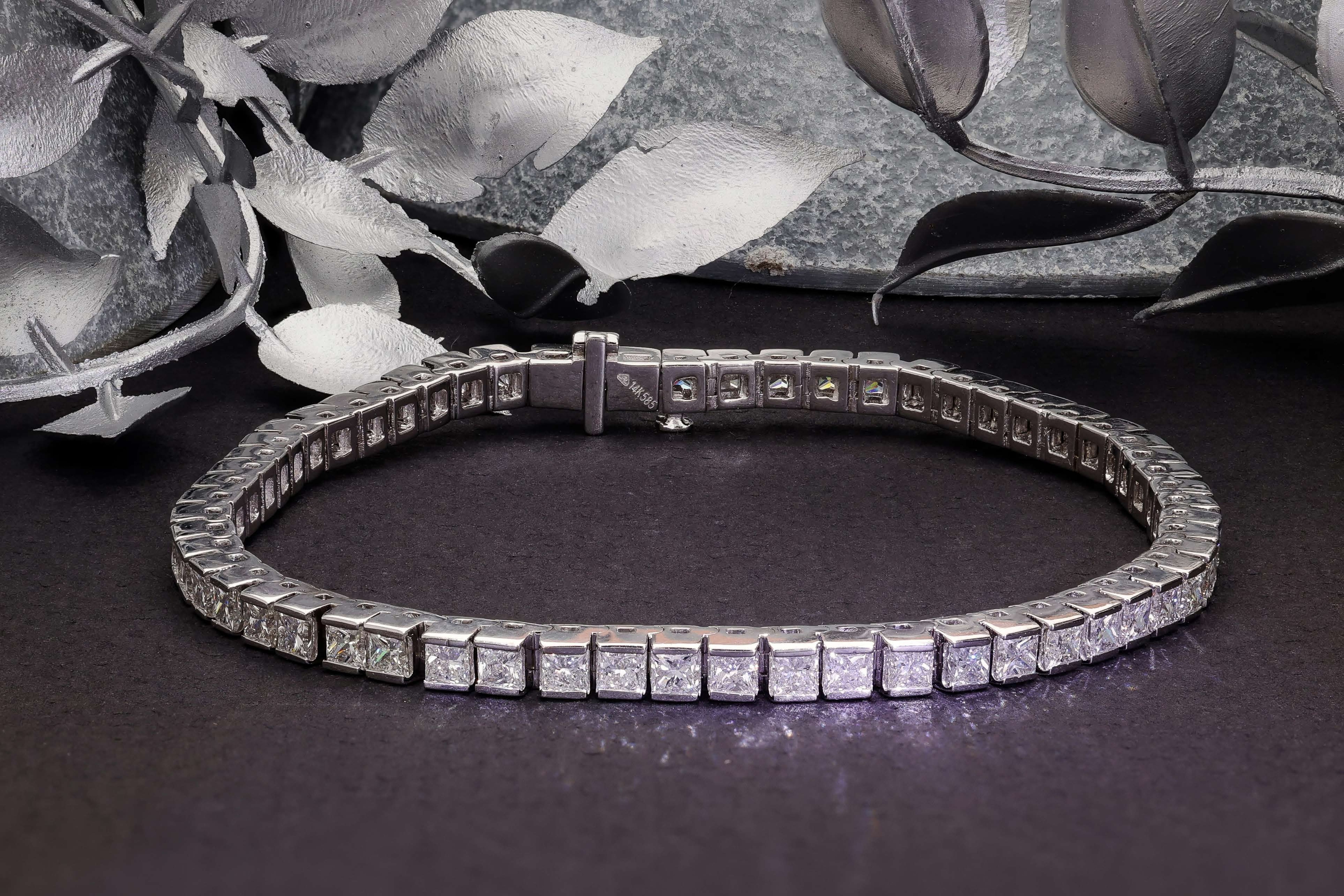 White Gold Diamond Tennis Bracelet Diamond Jewellery