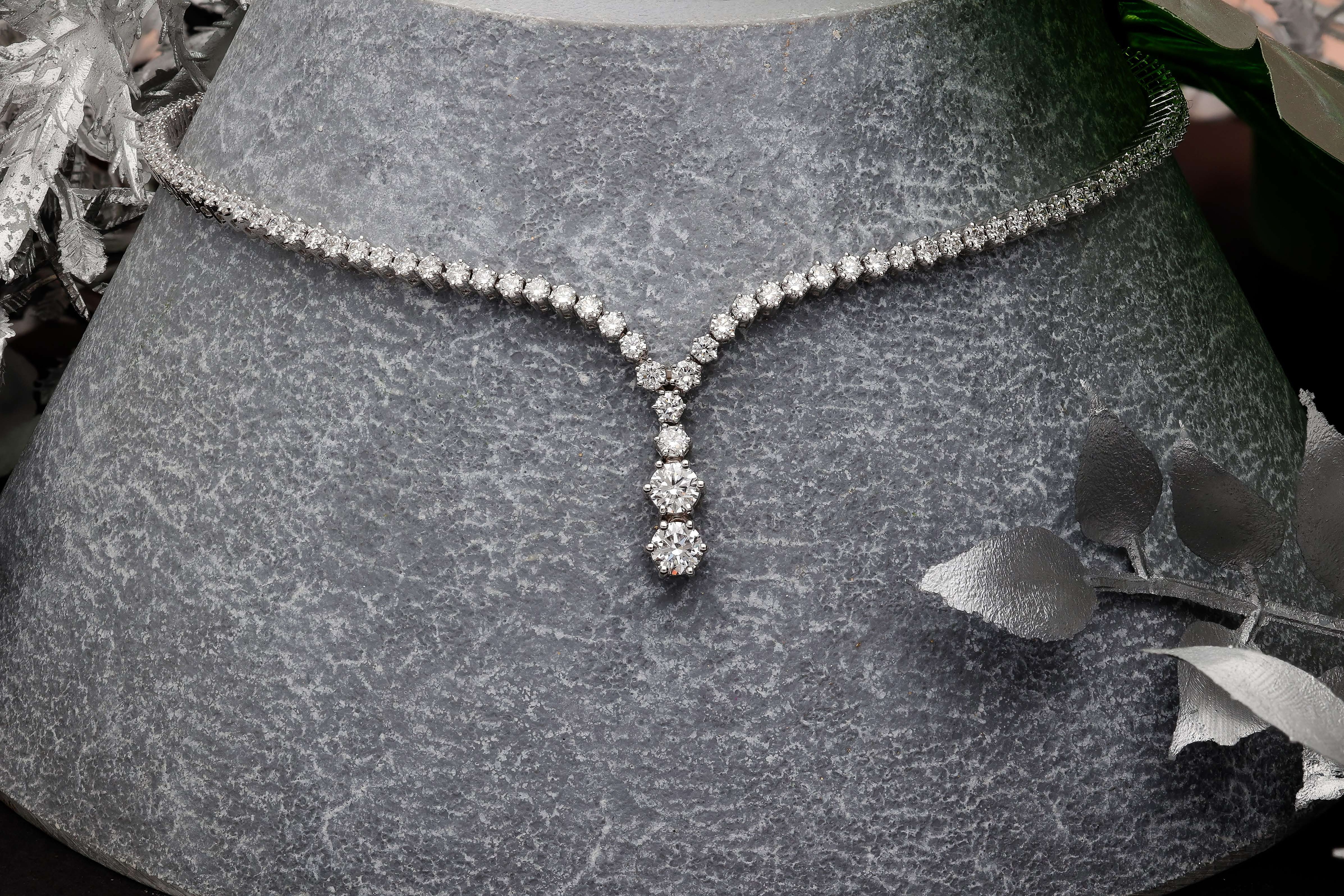 Classy elegant diamonds necklace Diamond Jewellery