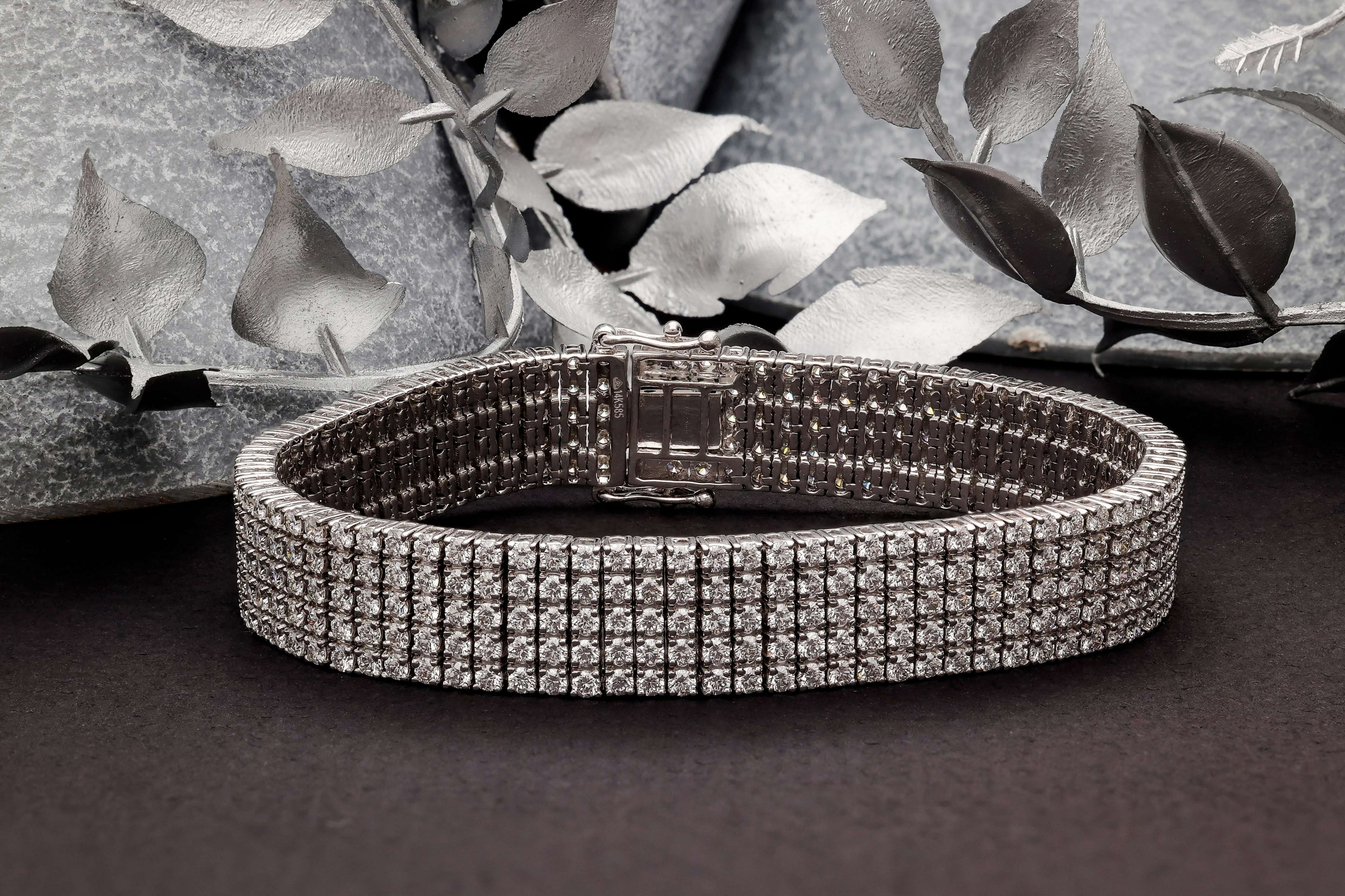 Five-Row Diamond Bracelet Diamond Jewellery