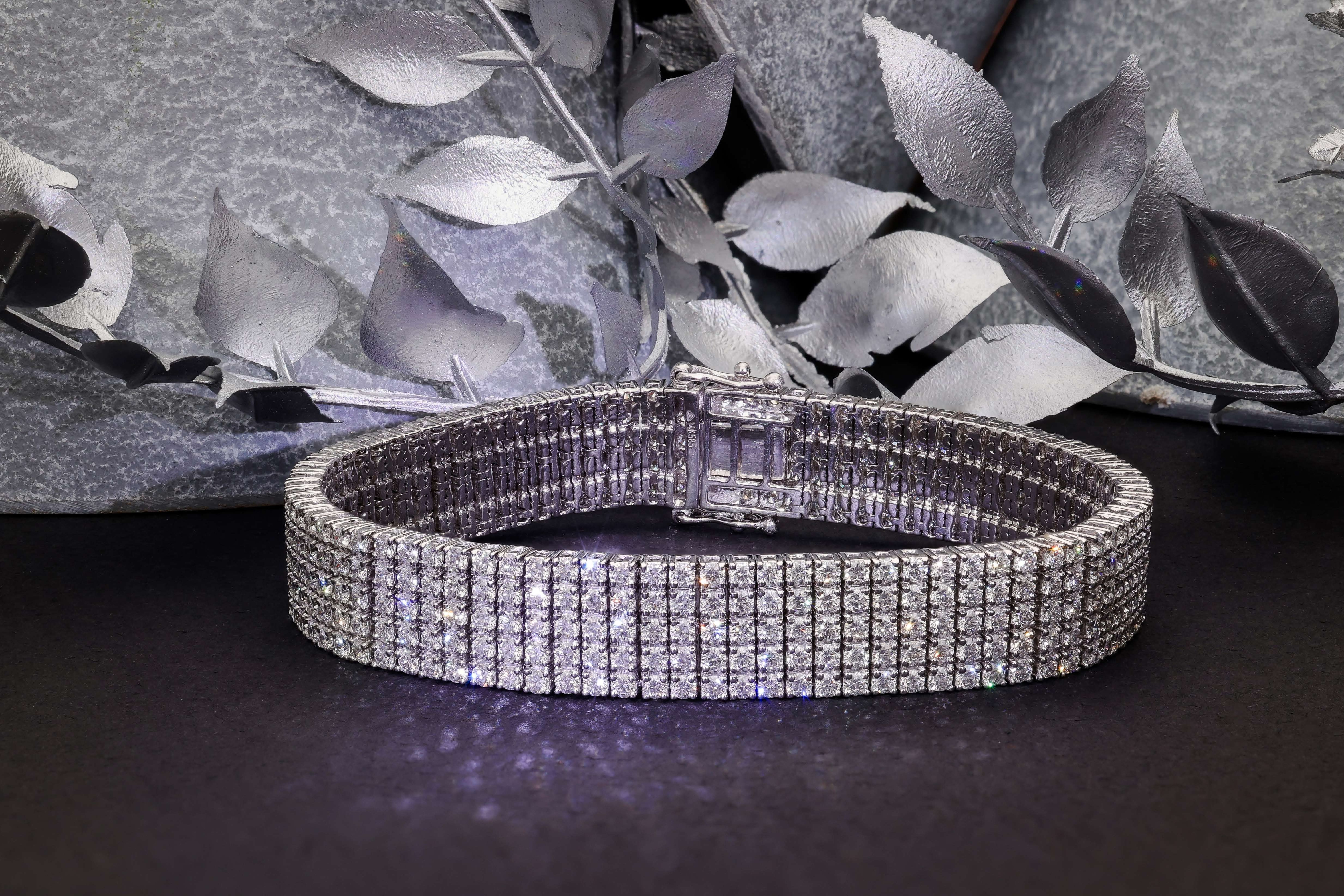 Five-Row Diamond Bracelet Diamond Jewellery