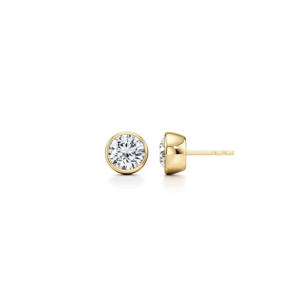Classic Bezel Set Diamond Studs Diamond Jewellery