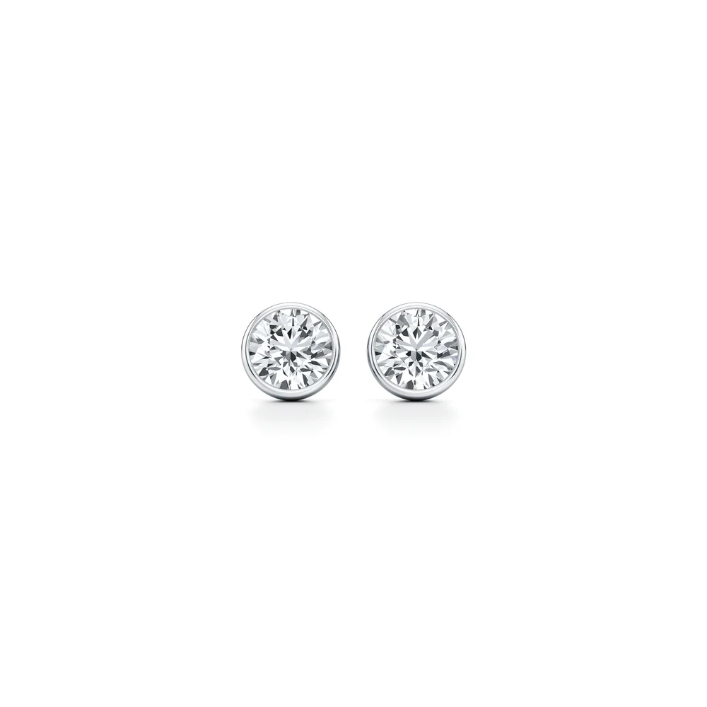 Classic Bezel Set Diamond Studs Diamond Jewellery
