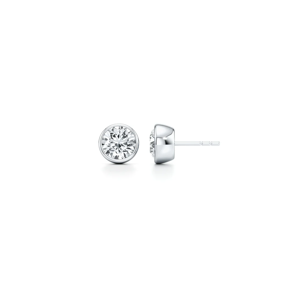 Classic Bezel Set Diamond Studs Diamond Jewellery