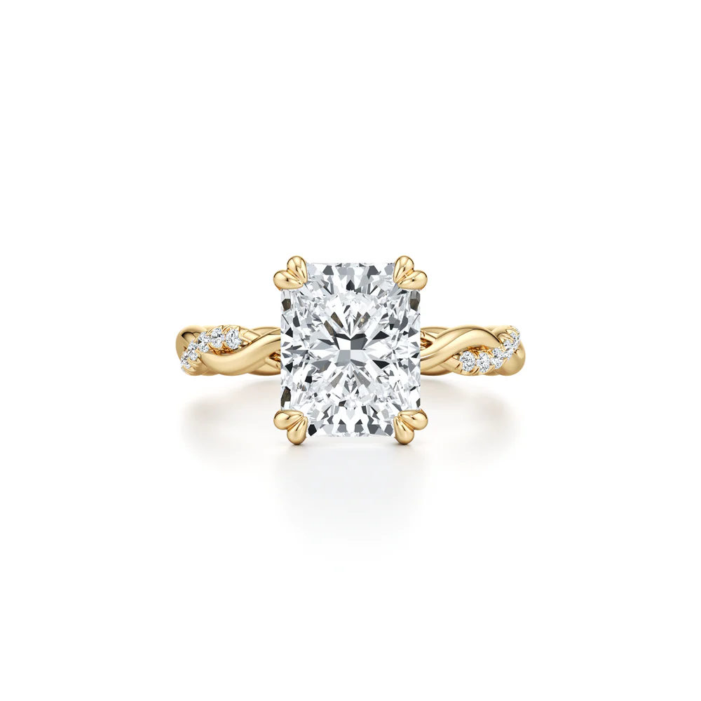 Radiant Solitaire Diamond Engagement Ring Diamond Jewellery