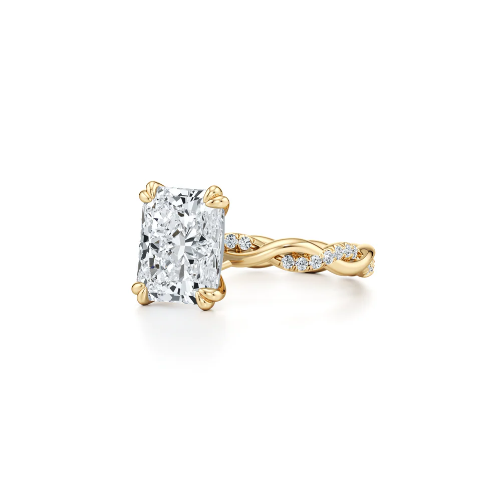 Radiant Solitaire Diamond Engagement Ring Diamond Jewellery